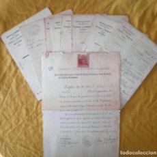 Manuscritos antiguos: LOTAZO DE 10 TITULOS DE OFICIAL DE CORREOS Y TELEGRAFOS - AÑOS 1907-1919 - EXCEPCIONAL.. Lote 142037246