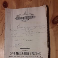 Manuscritos antiguos: CARTA DE PAGO 1866 VALLS TARRAGONA MIGUEL GARRIGA Y PRATS NOTARIO. Lote 145210669