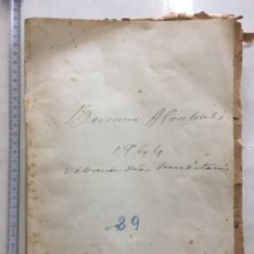 Manuscritos antiguos: BARONESA DE ALCAHALI. VALORACIÓN DERECHOS HEREDITARIOS. AÑO 1944.. Lote 148799136