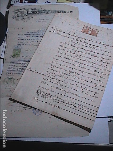 Manuscritos antiguos: 1907. INTERPRETACI&Oacute;N JURADA DEL ALEM&Aacute;N AL CASTELLANO. BERL&Iacute;N - MADRID. - Foto 1
