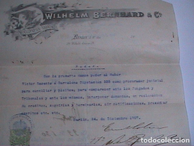 Manuscritos antiguos: 1907. INTERPRETACI&Oacute;N JURADA DEL ALEM&Aacute;N AL CASTELLANO. BERL&Iacute;N - MADRID. - Foto 5