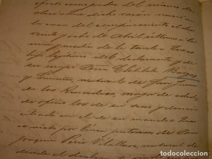 Manuscritos antiguos: MANUSCRITO DE SANTIAGO DE CUBA....1893 - Foto 6