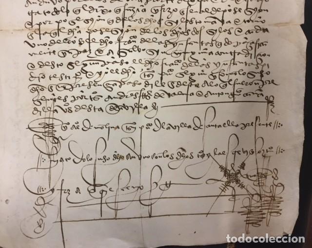 Manoscritti antichi: VILLA DE SANTA ELLA CORDOBA, VENTA DE SILOS JUAN RUIZ A FRANCISCO DE LAS INFANTAS 1524 Y SUS LINDES