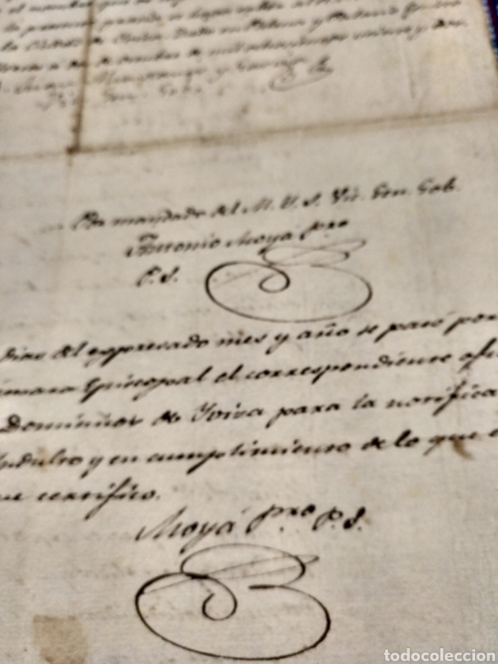 Manuscritos antiguos: DOCUMENTO UNA HOJA 1822 CON SELLO DEL OBISPO DE MALLORCA - Foto 3