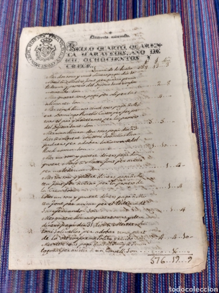 Manuscritos antiguos: DOCUMENTO 1813 DOS HOJAS - Foto 2