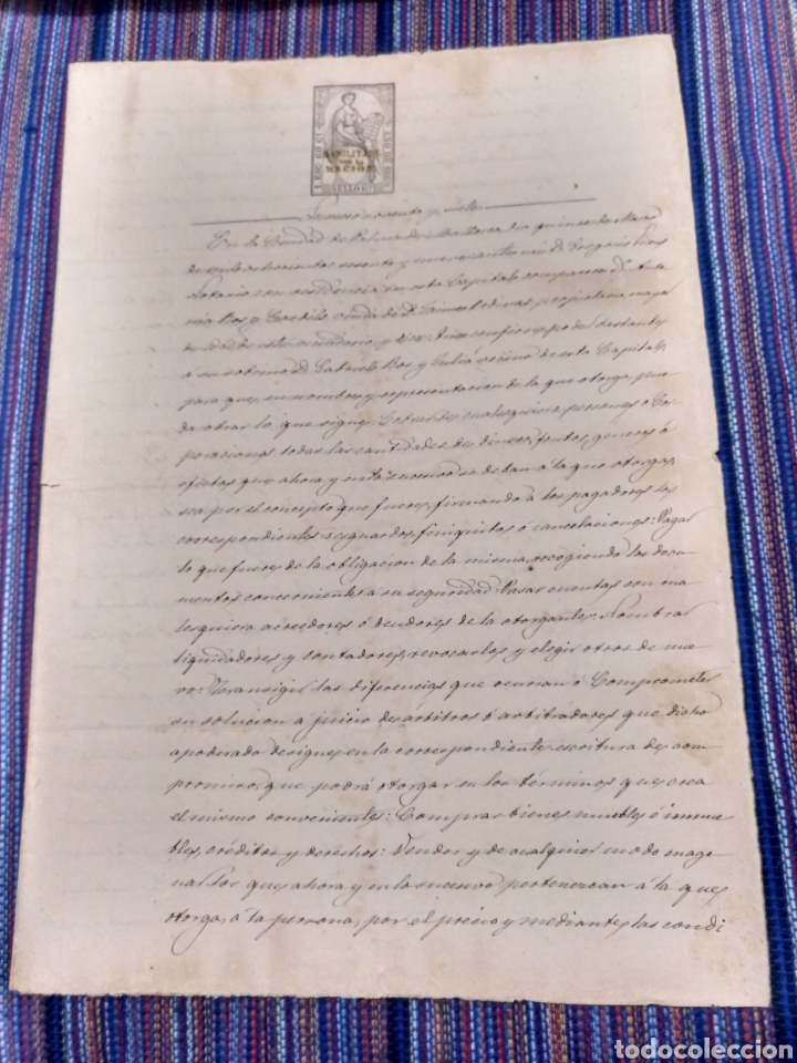 Manuscritos antiguos: DOCUMENTO 1869 DOS HOJAS PALMA MALLORCA - Foto 1