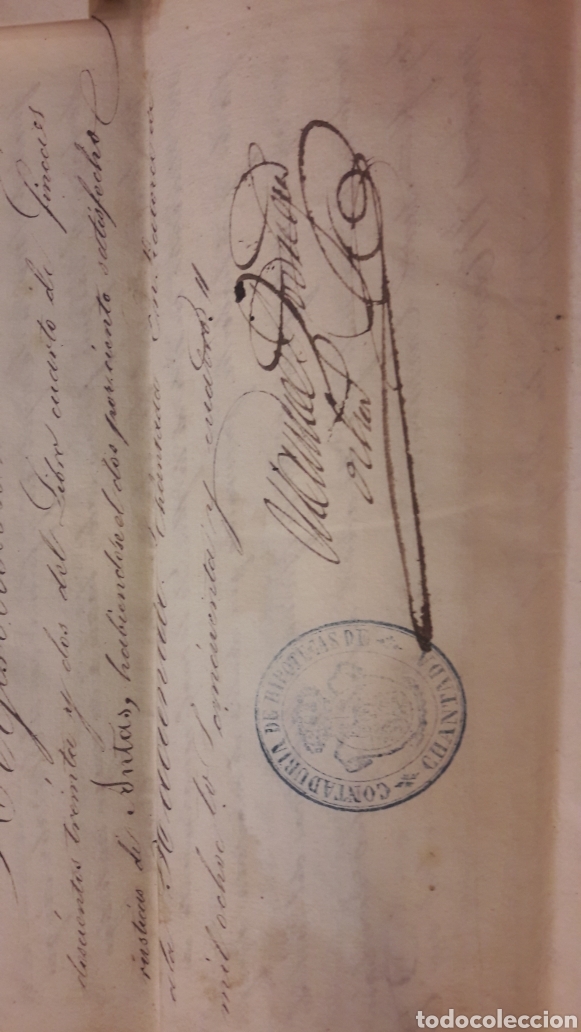 Manuscritos antiguos: 1854 Antas de Ulla Lugo escritura - Foto 2