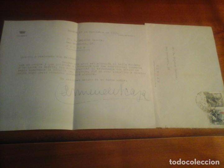 Manuscritos antiguos: Carta con aut&oacute;grafo de Carmen de Icaza. - Foto 1