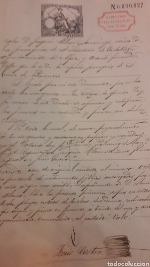 Manuscritos antiguos: 1882 Villa Foz Lugo - Foto 3