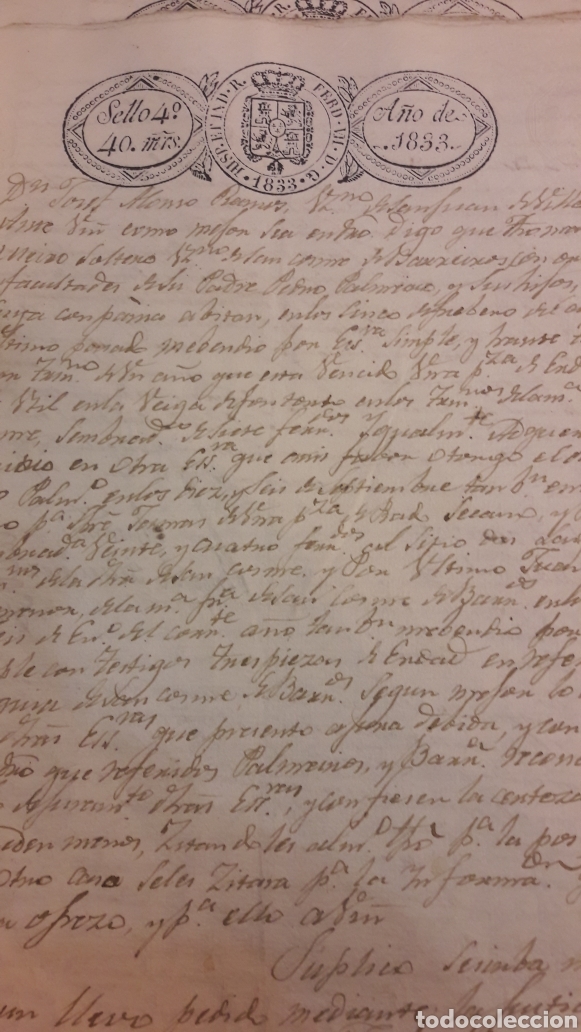 Manuscritos antiguos: 1832/33 Mondo&ntilde;edo Lugo - Foto 2