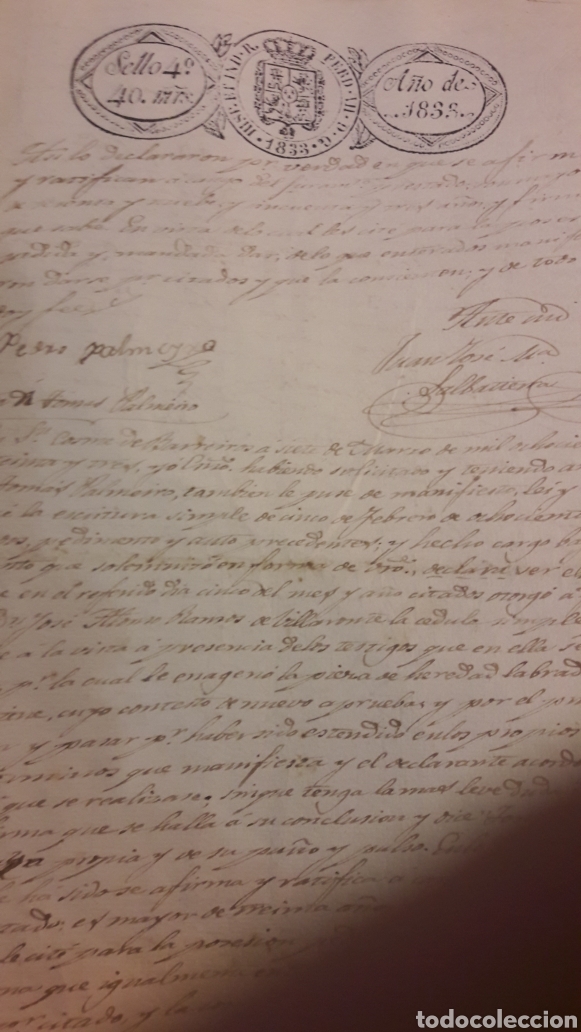 Manuscritos antiguos: 1832/33 Mondo&ntilde;edo Lugo - Foto 3