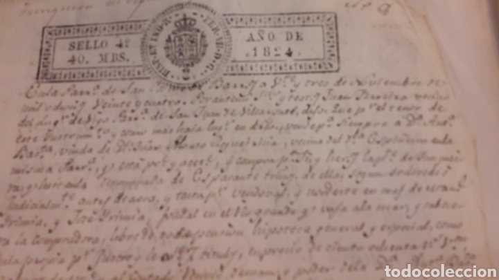 Manuscritos antiguos: 1824 San Cosme lugo - Foto 1