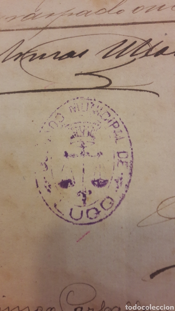 Manuscritos antiguos: 1898 Lugo escritura - Foto 3