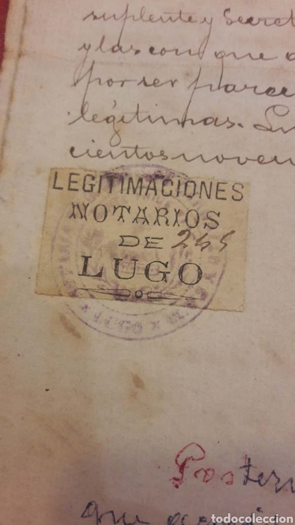 Manuscritos antiguos: 1898 Lugo escritura - Foto 4