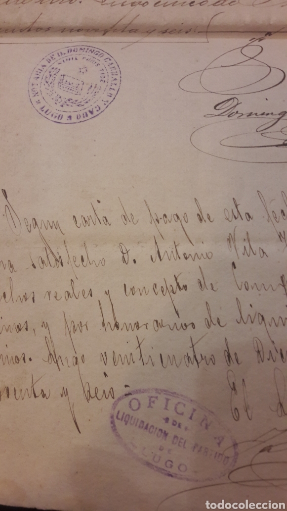 Manuscritos antiguos: 1898 Lugo - Foto 2