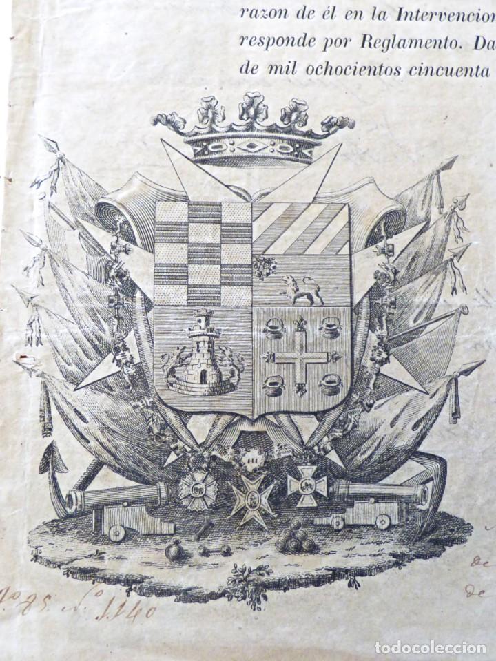 Ancient Manuscripts: NOMBRAMIENTO DE TERCER PILOTO DE LA CARRERA DE AM&Eacute;RICA. MADRID 1854