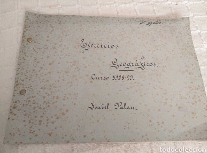 Manuscritos antiguos: Ejercicios Geogr&aacute;ficos Curso 1928-1929 - Foto 1