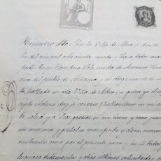 Manuscritos antiguos: TESTAMENTO MANUSCRITO OTORGADO POR FLORENTINA POLO VECINA DE ALHAMA FIRMADO EN ATECA CALATAYUD 1860.