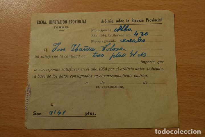 Manuscritos antiguos: ARBITRIO SOBRE RIQUEZA PROVINCIAL.CEREALES.1954 - Foto 1