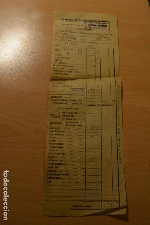 Manuscritos antiguos: NOMINA DE GUARDAGUJAS.RENFE.19545 - Foto 1