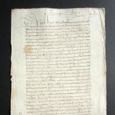 Manuscritos antiguos: AÑO 1615. SAMOS. SAN JUAN DE LOUZARA. LUGO. VENTA HEREDADES DE BARBECHO DE CUARTEL SIMIENTE. DIEZMO.. Lote 161193642