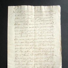 Manuscritos antiguos: AÑO 1768. CINTRUÉNIGO. NAVARRA. TRUEQUE Y PERMUTA DE VARIAS TIERRAS EN ESTA VILLA. 