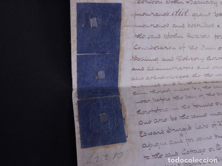 Manuscritos antiguos: MANUSCRITO EN INGL&Eacute;S SOBRE PERGAMINO 1804 - Foto 4