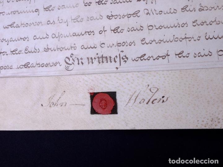 Manuscritos antiguos: MANUSCRITO EN INGL&Eacute;S SOBRE PERGAMINO 1804 - Foto 6