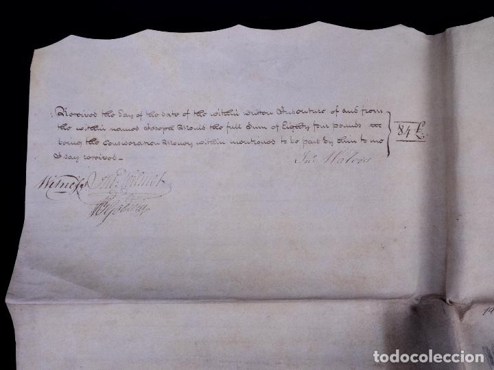 Manuscritos antiguos: MANUSCRITO EN INGL&Eacute;S SOBRE PERGAMINO 1804 - Foto 11