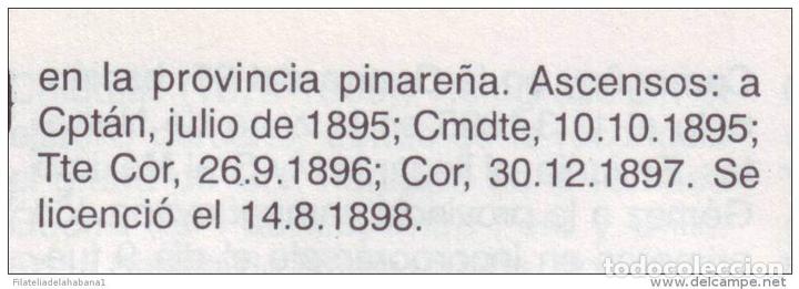 Manuscritos antiguos: *BE21 CUBA INDEPENDENCE WAR CORONEL BERNARDINO PUENTE - Foto 4
