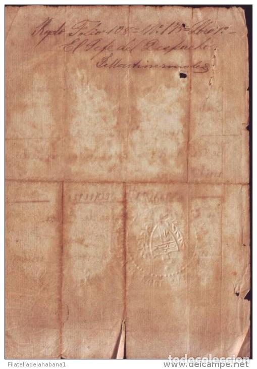Manuscritos antiguos: *BE55 CUBA INDEPENDENCE WAR CORONEL JUAN  P QUIJANO - Foto 3