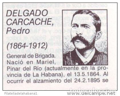 Manuscritos antiguos: BE11 CUBA INDEPENDENCE WAR GEN. BRIGADA. PEDRO DELGADO - Foto 4