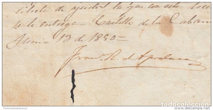 Manuscritos antiguos: *BE416 CUBA SPAIN ESPA&Ntilde;A CAPTAIN GENERAL 1850. FRANCISCO DE APOCADACA SIGNED DOC - Foto 3