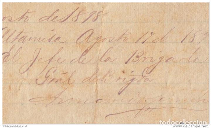 Manuscritos antiguos: *BE438 CUBA INDEPENDENCE WAR GENERAL DE BRIGADA ARMANDO SANCHEZ AGRAMONTE 1898 - Foto 3