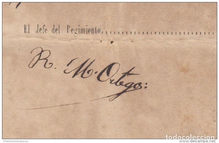 Manuscritos antiguos: *BE441 CUBA INDEPENDENCE WAR CORONEL RAIMUNDO MATILDE ORTEGA SIGNED DOC 1899 - Foto 3