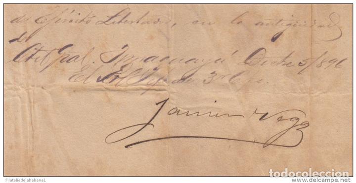 Manuscritos antiguos: *BE466 CUBA INDEPENDENCE WAR MAYOR GENERAL JAVIER DE LA VEGA 1896 - Foto 2