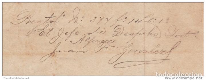 Manuscritos antiguos: E3055 CUBA INDEPENDENCE WAR 1898 SIGNED DOC GENERAL HIGINIO ESQUERRA. - Foto 3