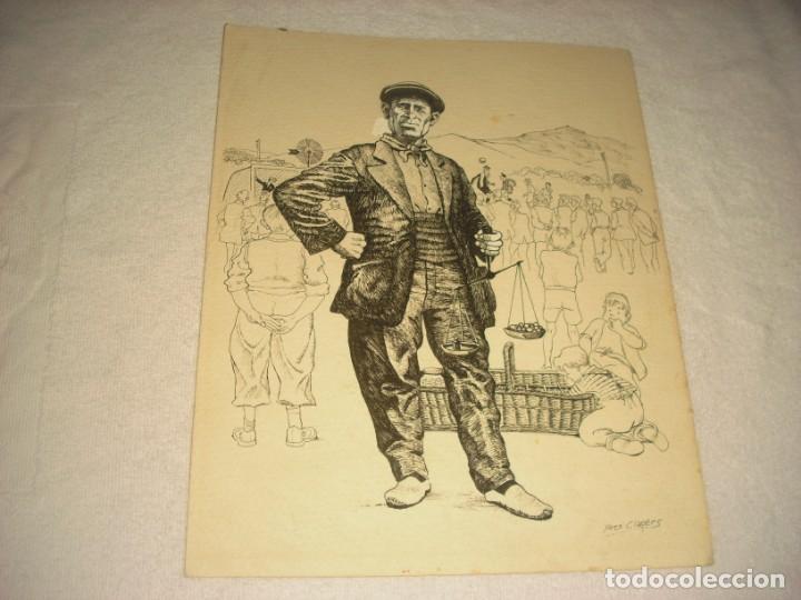 Manoscritti antichi: EL CONRADO . LAMINA DE XOTS CLAPERS . 32 X 26 CM.