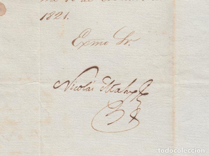 Manuscritos antiguos: BE723 CUBA SPAIN 1821 SIGNED DOC CAPTAIN GENERAL NICOLAS MAHY - Foto 1