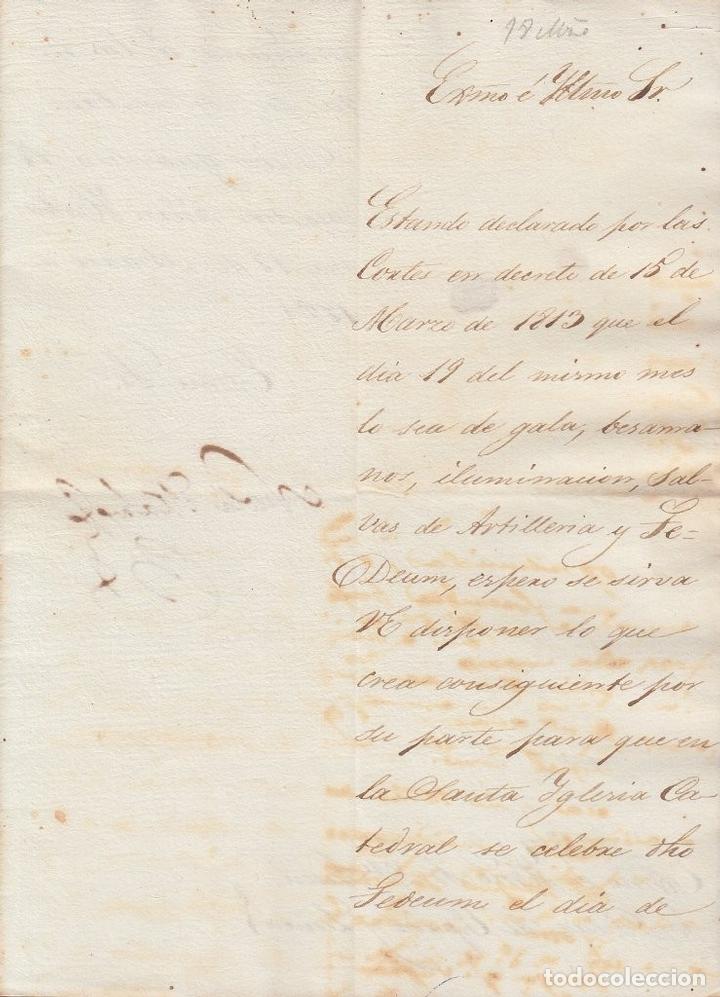 Manuscritos antiguos: BE723 CUBA SPAIN 1821 SIGNED DOC CAPTAIN GENERAL NICOLAS MAHY - Foto 4