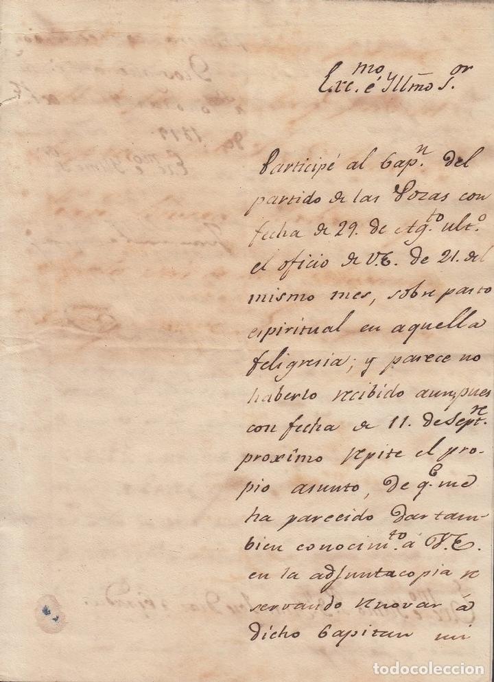 Manuscritos antiguos: BE727 CUBA SPAIN 1819 SIGNED DOC CAPTAIN GENERAL JUAN CAGIGAL. - Foto 4