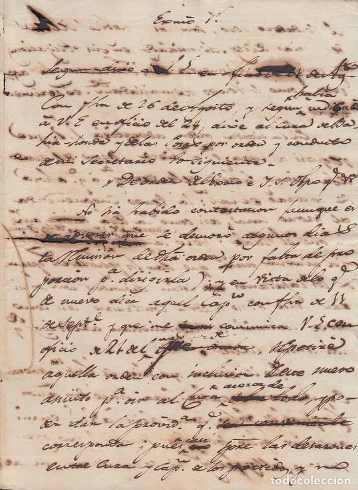 Manuscritos antiguos: BE727 CUBA SPAIN 1819 SIGNED DOC CAPTAIN GENERAL JUAN CAGIGAL. - Foto 5