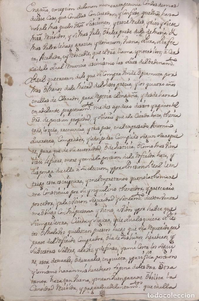 Manuscritos antiguos: TARAZONA, 1747. TESTAMENTO. - Foto 3