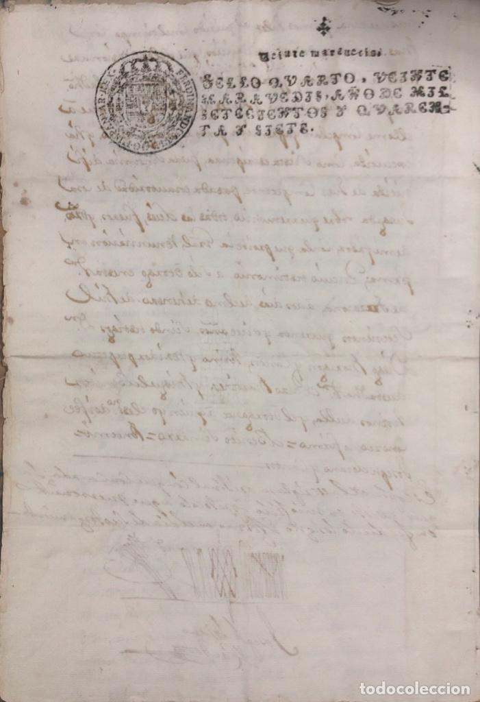 Manuscritos antiguos: TARAZONA, 1747. TESTAMENTO. - Foto 2
