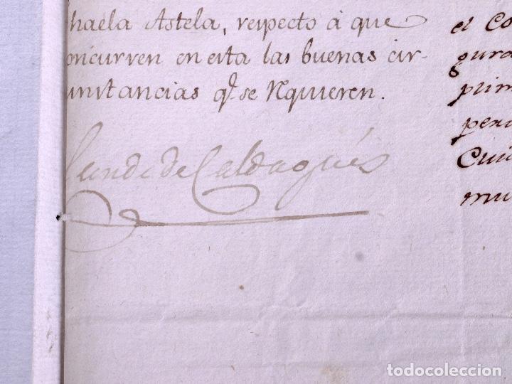 Manuscritos antiguos: CONDE DE CALDAQU&Eacute;S. PALMA DE MALLORCA 1806 - Foto 4
