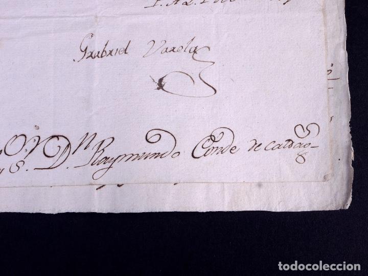 Manuscritos antiguos: CONDE DE CALDAQU&Eacute;S. PALMA DE MALLORCA 1806 - Foto 5