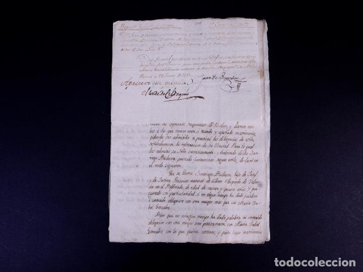 Manuscritos antiguos: CONDE DE CALDAQU&Eacute;S. PALMA DE MALLORCA 1799 - Foto 2
