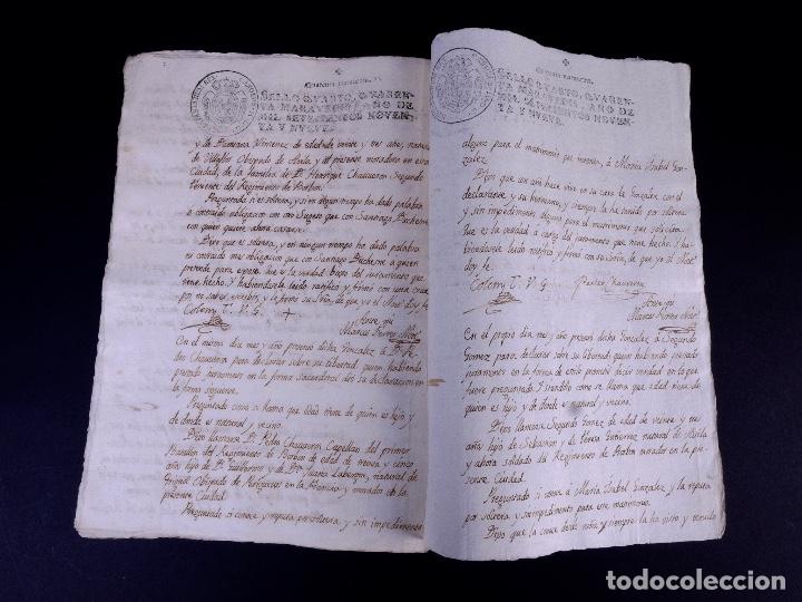 Manuscritos antiguos: CONDE DE CALDAQU&Eacute;S. PALMA DE MALLORCA 1799 - Foto 5