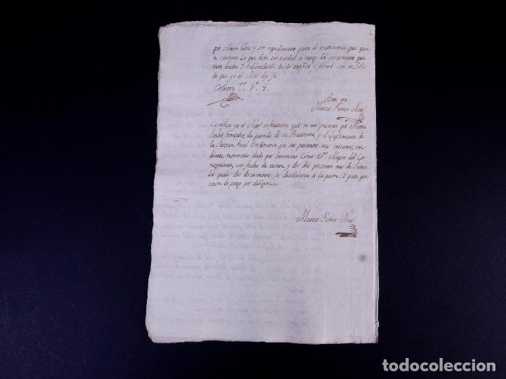 Manuscritos antiguos: CONDE DE CALDAQU&Eacute;S. PALMA DE MALLORCA 1799 - Foto 6