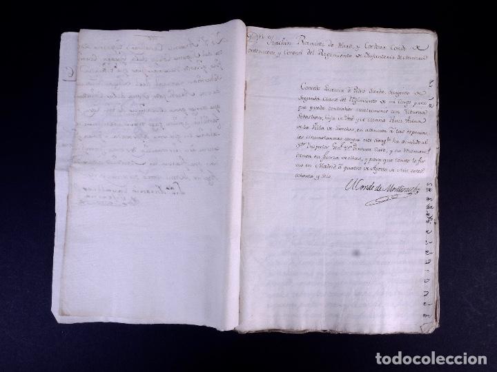 Manuscritos antiguos: CONDE DE MONTENUEBO. MADRID 1786 - Foto 4